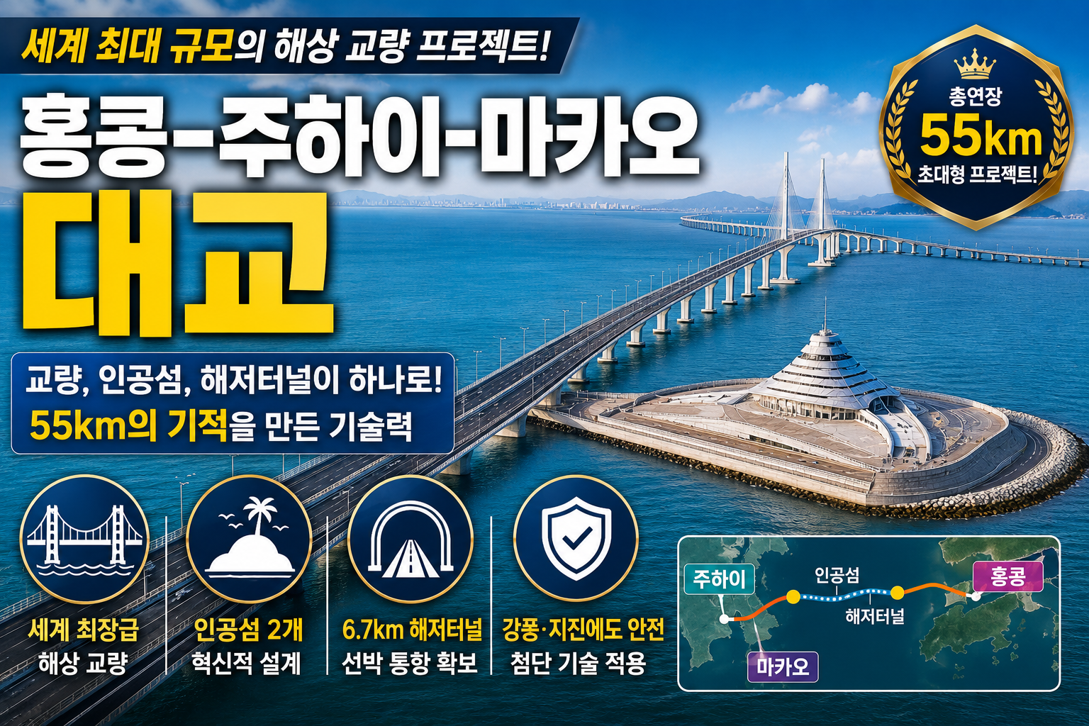 홍콩 주하이 마카오 대교 썸네일