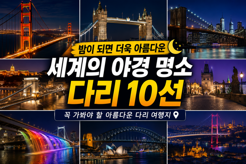 밤이 되면 더욱 아름다운 세계의 야경 명소, 꼭 가봐야 할 다리 10선 1 세계의 야경명소 썸네일